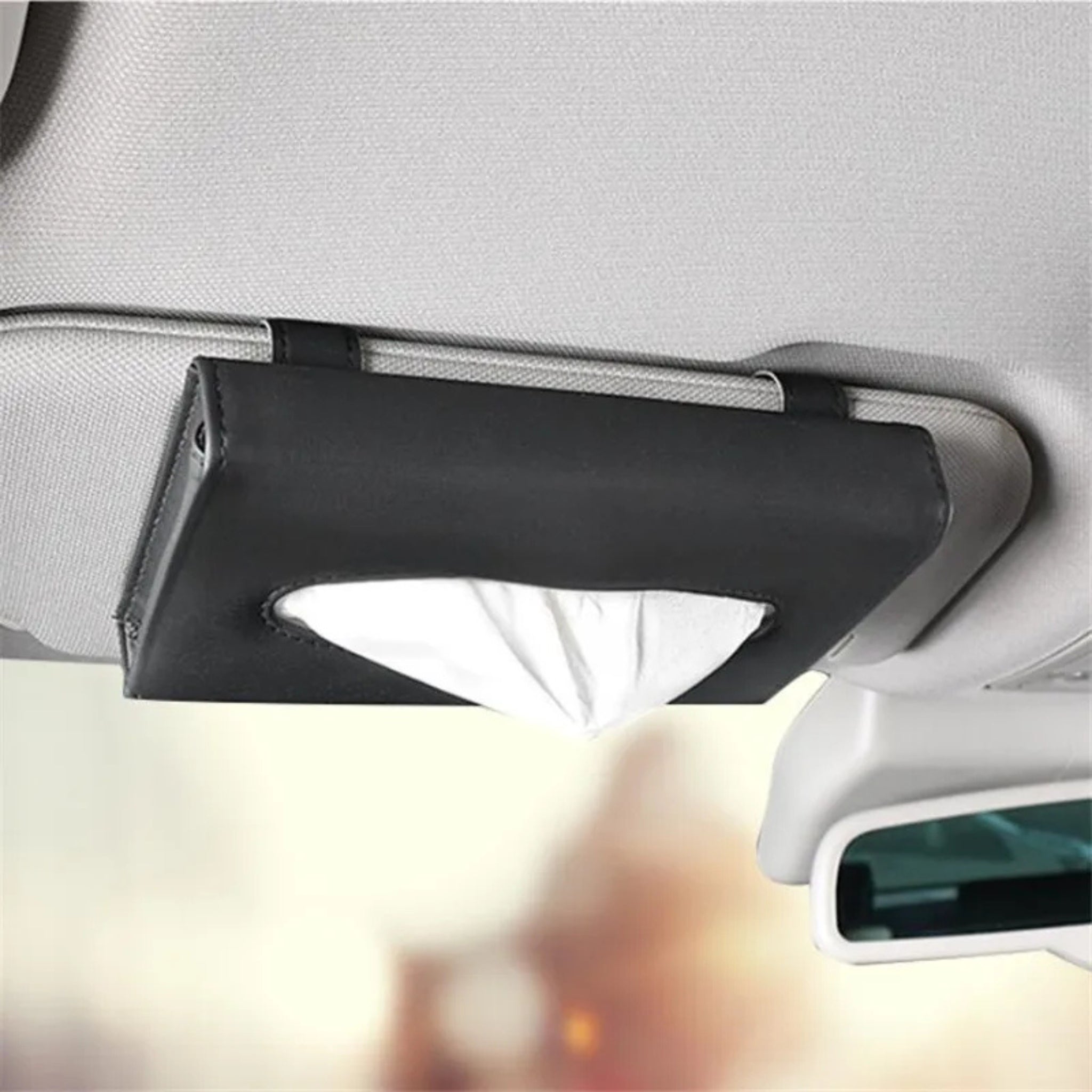 Boîte à mouchoirs voiture | Cuir souple pare-soleil & appuie-tête | TidyKidshop™