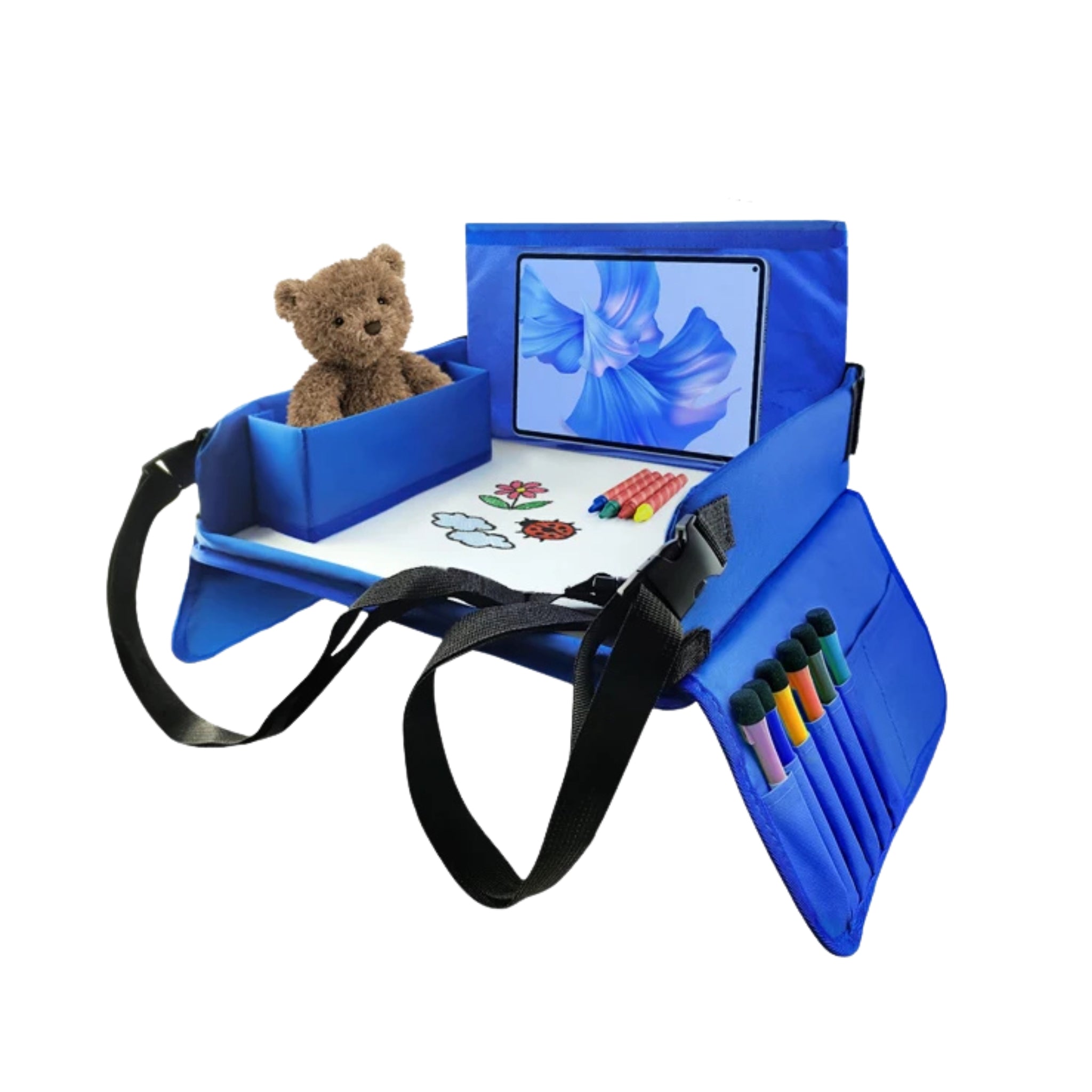 Plateau de Voyage Enfant Voiture | Table de Rangement & Jeux | Tidykidshop™