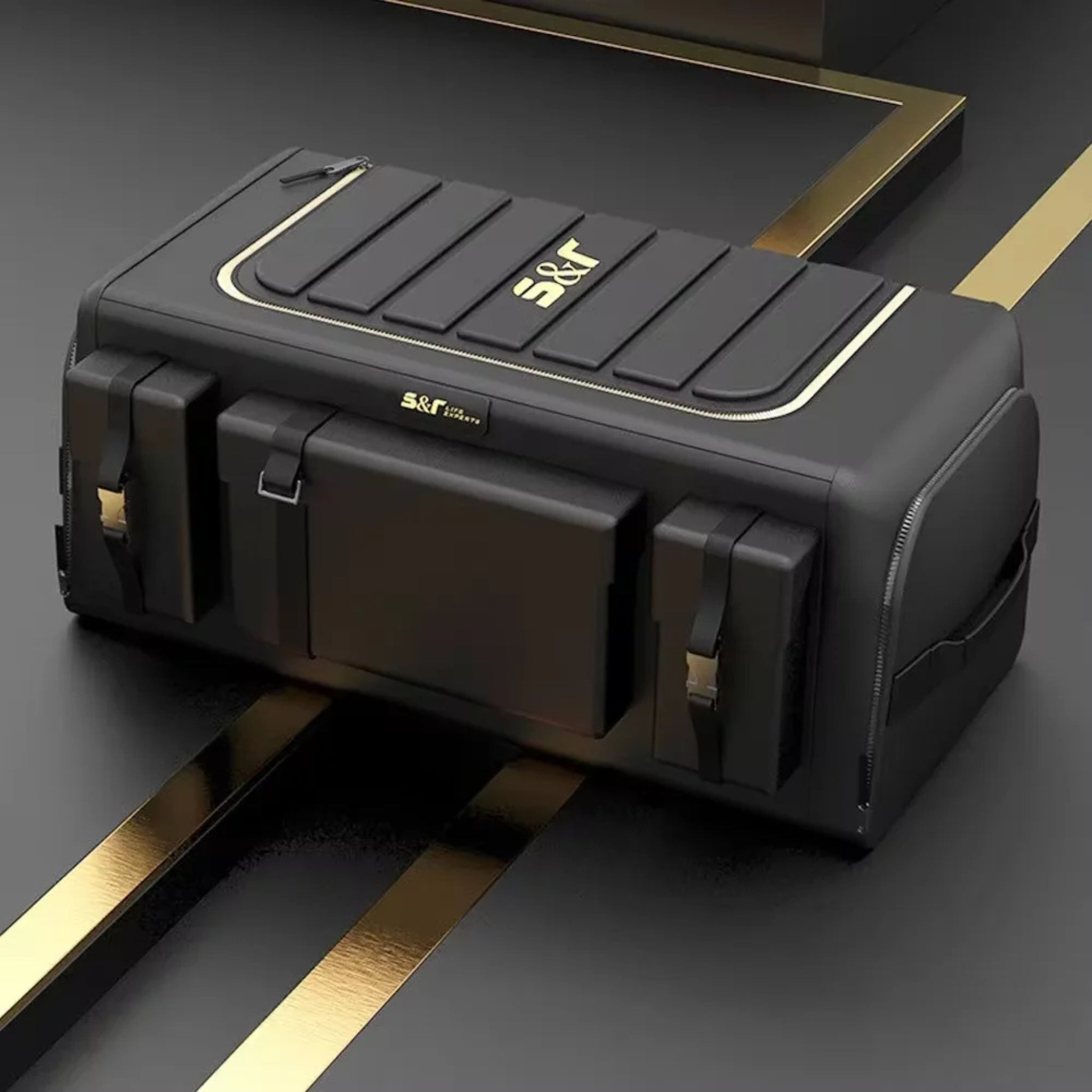 Coffre de Rangement Voiture | Organisateur Pliant 70L avec Couvercle | Tidykidshop™