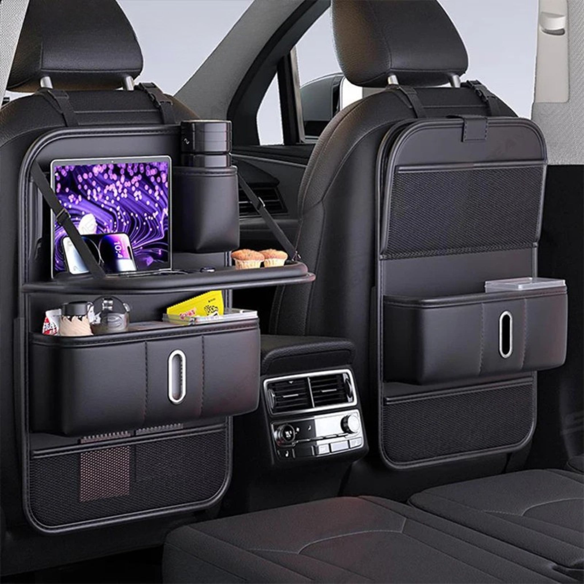 Organisateur Voiture Enfant | Siège Arrière avec Plateau Pliable | Tidykidshop™