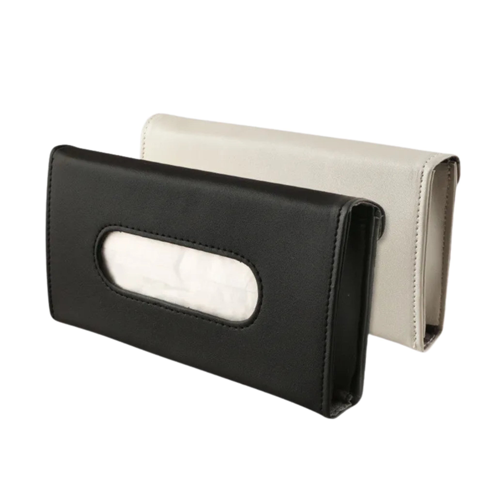 Boîte à mouchoirs voiture | Cuir souple pare-soleil & appuie-tête | TidyKidshop™