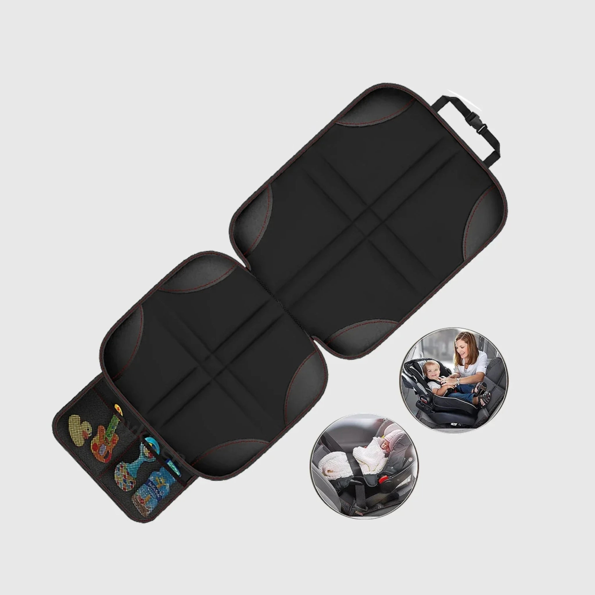 Protecteur de Siège Auto | Lot de 2 Tapis Antidérapants pour Sièges Enfant | TidyKidshop™