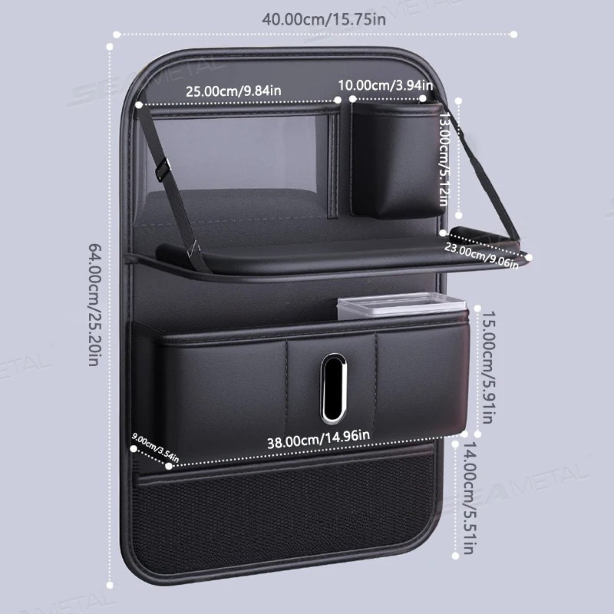 Organisateur Voiture Enfant | Siège Arrière avec Plateau Pliable | Tidykidshop™
