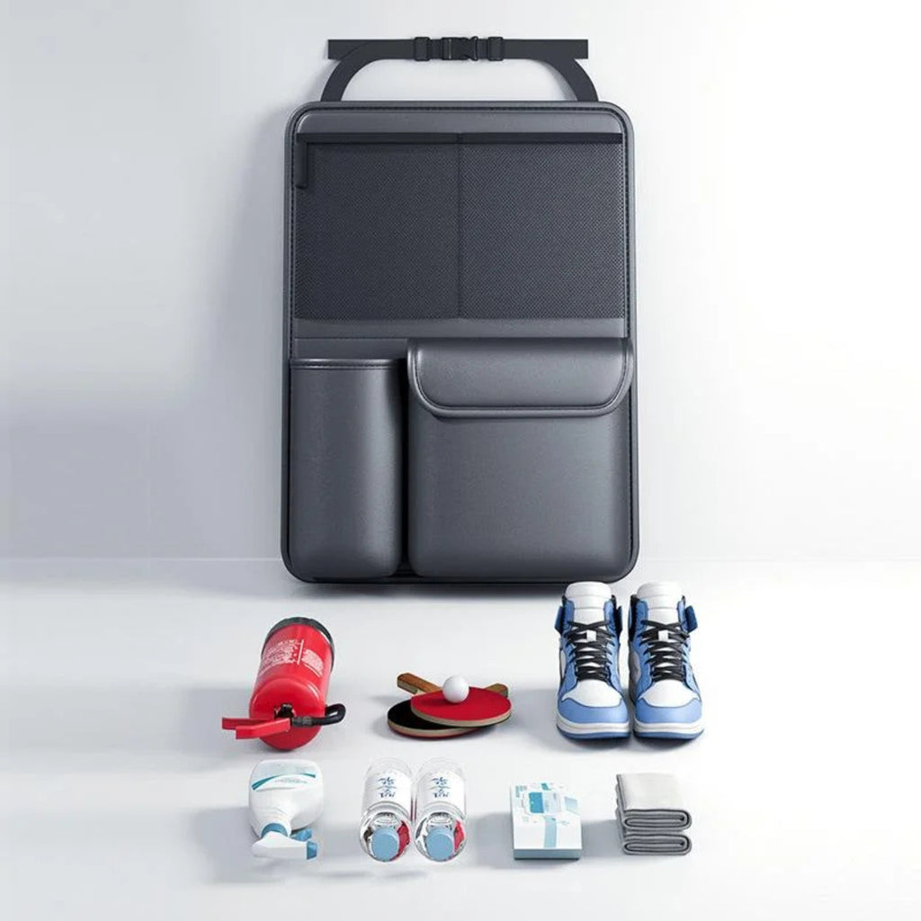 Organisateur Voiture | Sac de Rangement Cuir Pliable Siège Arrière | Tidykidshop™