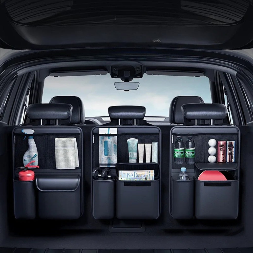 Organisateur Voiture | Sac de Rangement Cuir Pliable Siège Arrière | Tidykidshop™