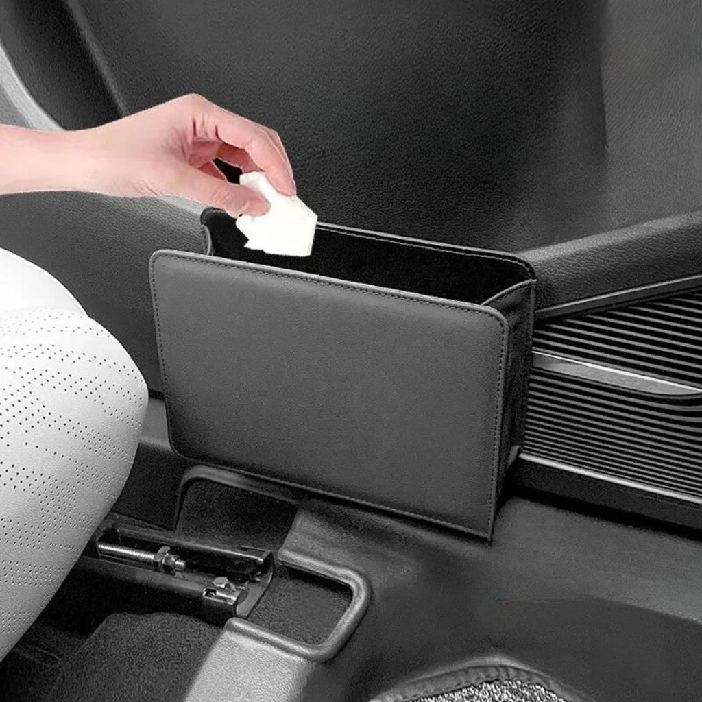 Poubelle de Voiture Pliable | Sac de Rangement Suspendu pour Porte & Siège | TidyKidshop™