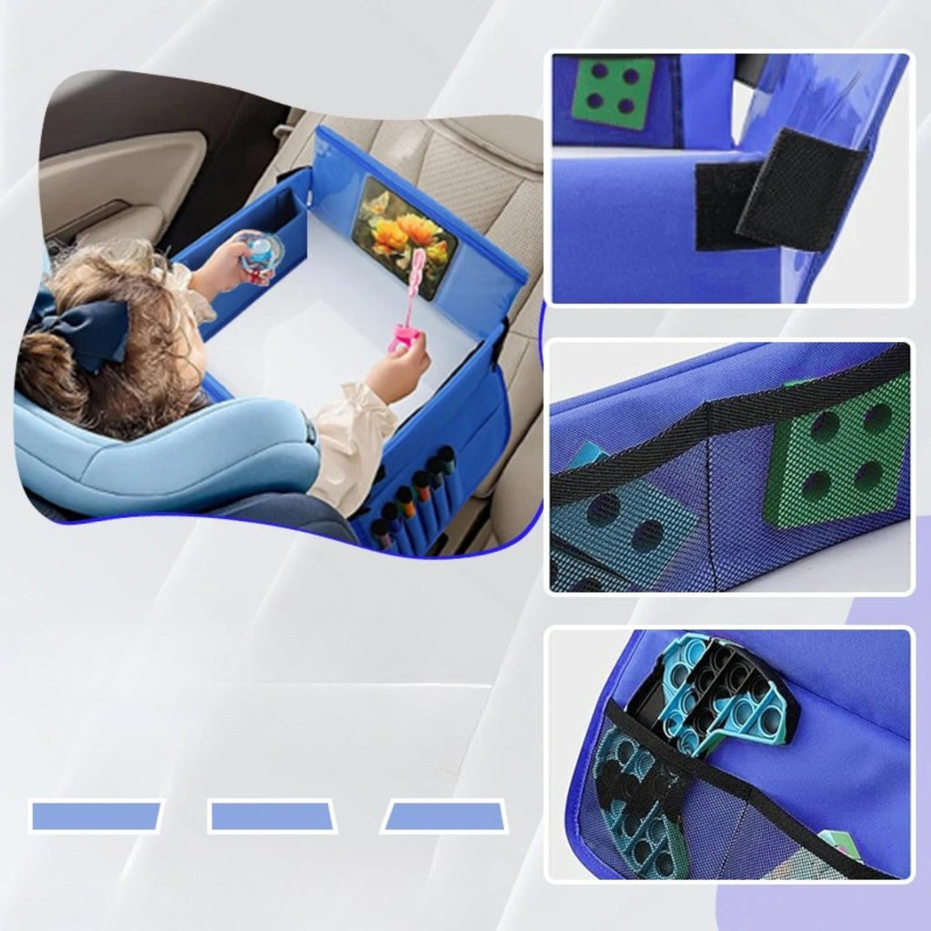 Plateau de Voyage Enfant Voiture | Table de Rangement & Jeux | Tidykidshop™