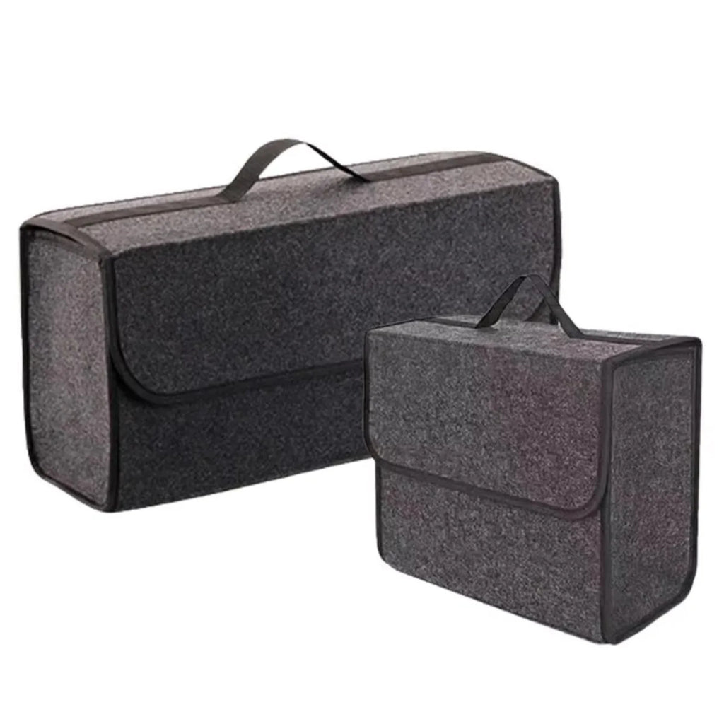 Boîte de Rangement Voiture | Organisateur en Feutre Gris Pliable | Tidykidshop™