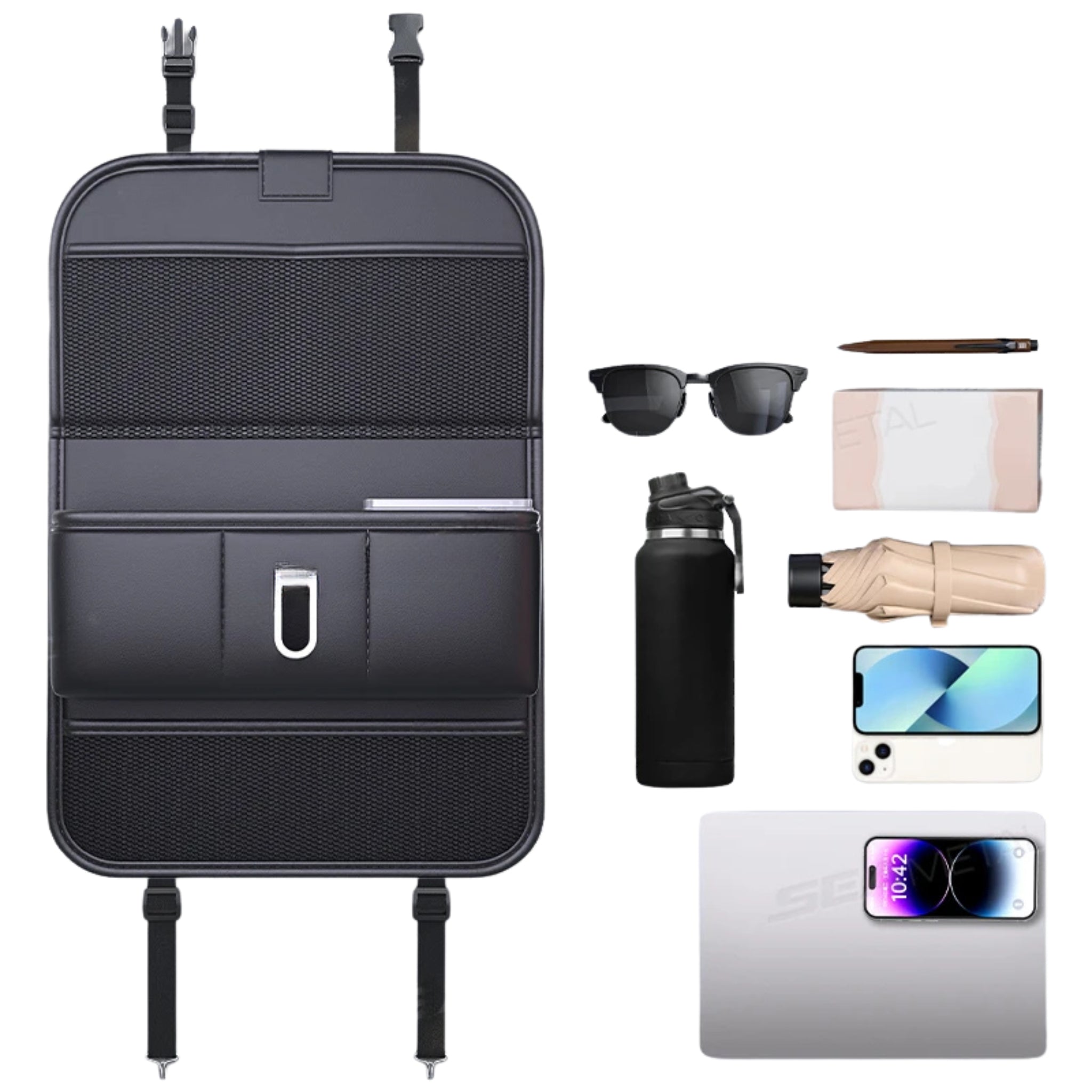 Organisateur Voiture Enfant | Siège Arrière avec Plateau Pliable | Tidykidshop™